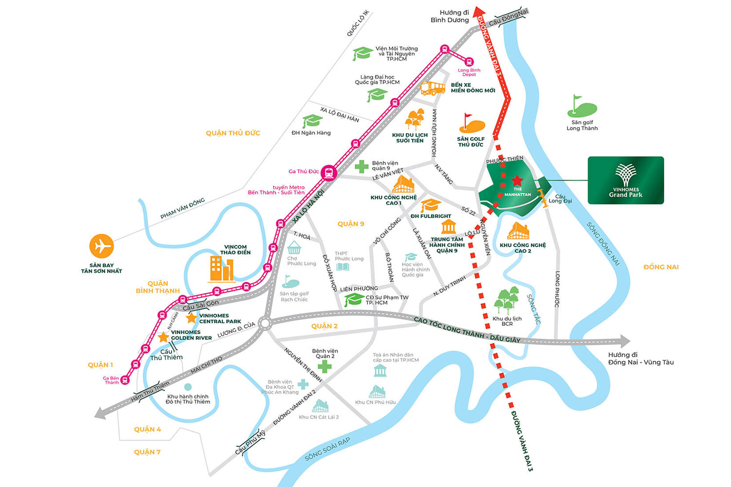 Vị trí dự án Vinhomes Grand Park