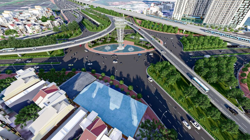Phối cảnh nút giao An Phú Quận 2 khi hoàn thành