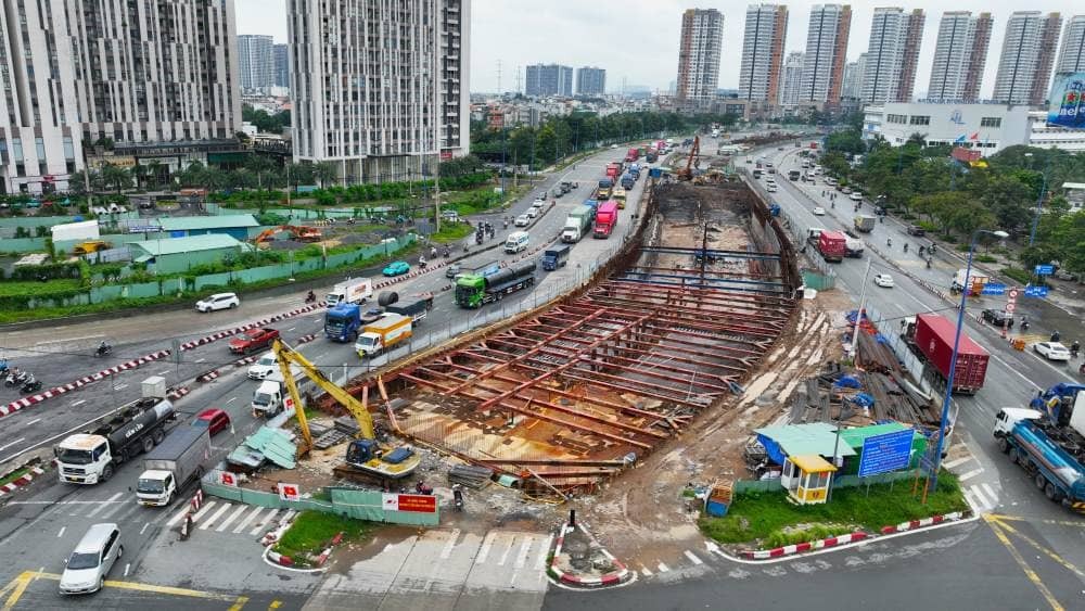 Tiến độ nút giao An Phú Quận 2