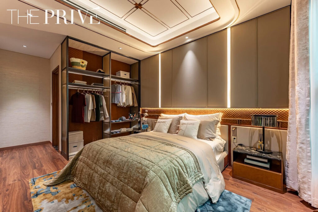 Không gian phòng ngủ nhà mẫu dự án The Prive