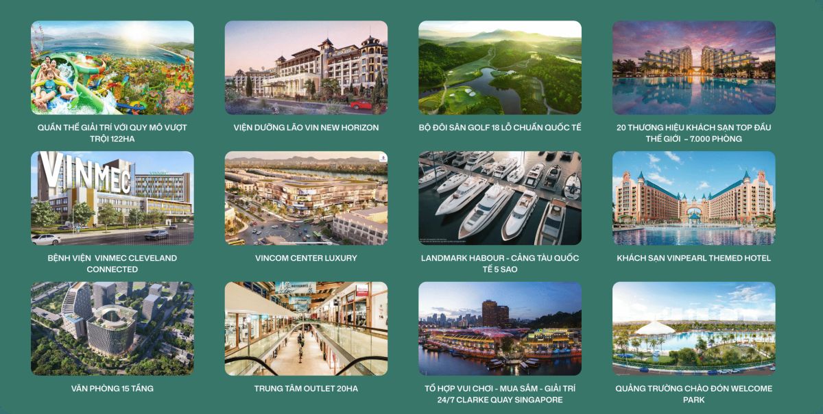 Tiện ích Vinhomes Green Paradise Cần Giờ